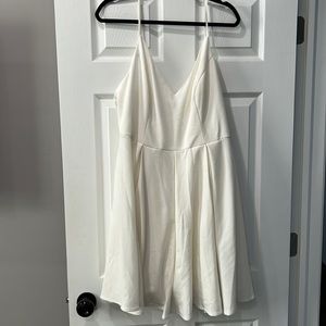 David’s bridal short white dress